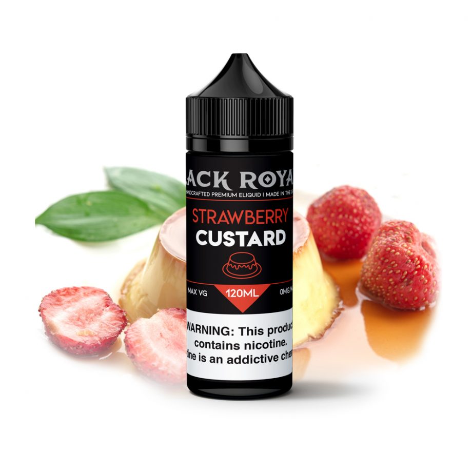 strawberry custard